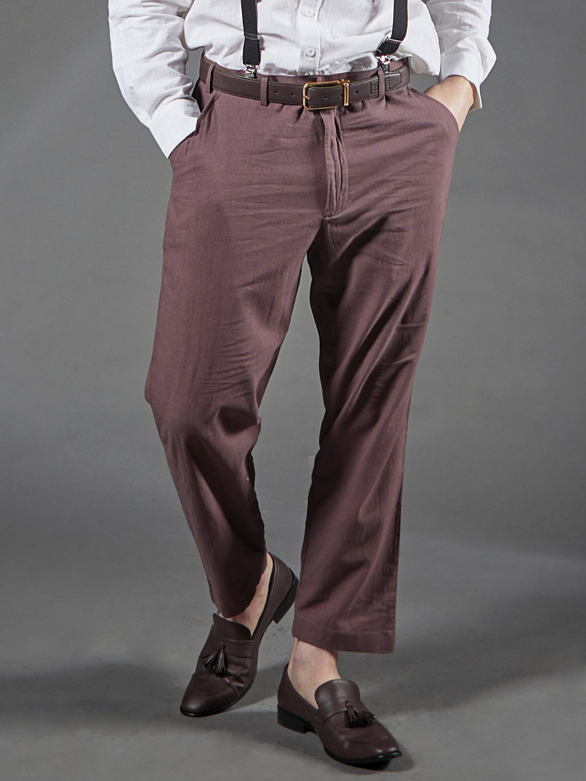 Spanish Mauve- Kala Cotton Trousers